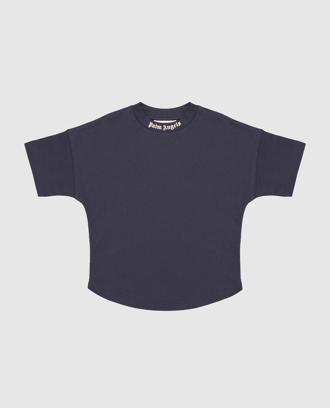Children's blue T-shirt with logo print
