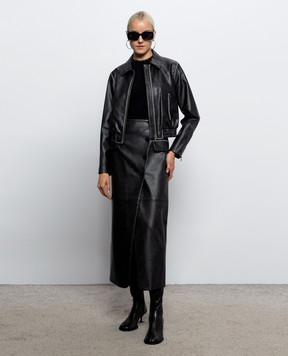 Twinset Black jacket with logo plate 262LI2KCC