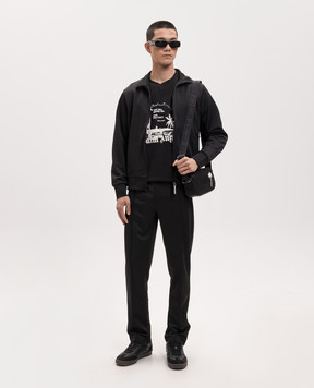 Palm Angels Black Statement T-shirt PMAA109S26JER006