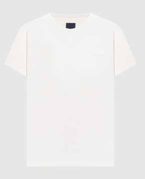 Juun.j Ivory T-shirt with logo patch JW6242W000