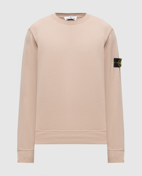 Stone Island Beige sweatshirt with logo patch L1S156100060S0051