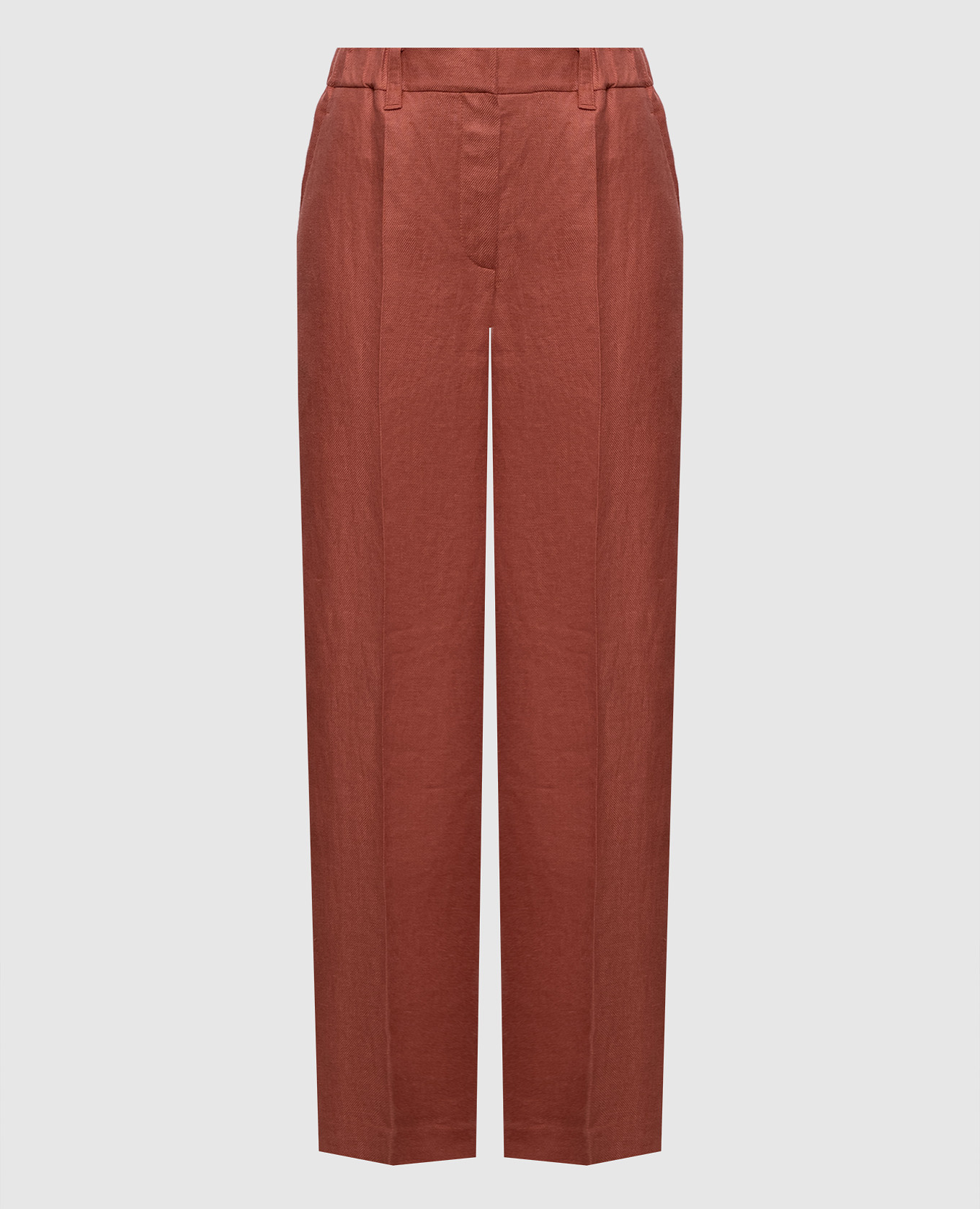 Terracotta linen pants