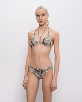 Twinset Brown floral swimsuit bodice 261LMMB22