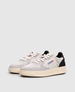 AUTRY Medalist Easeknit Grey Lurex Sneakers A1UNEKLWK301