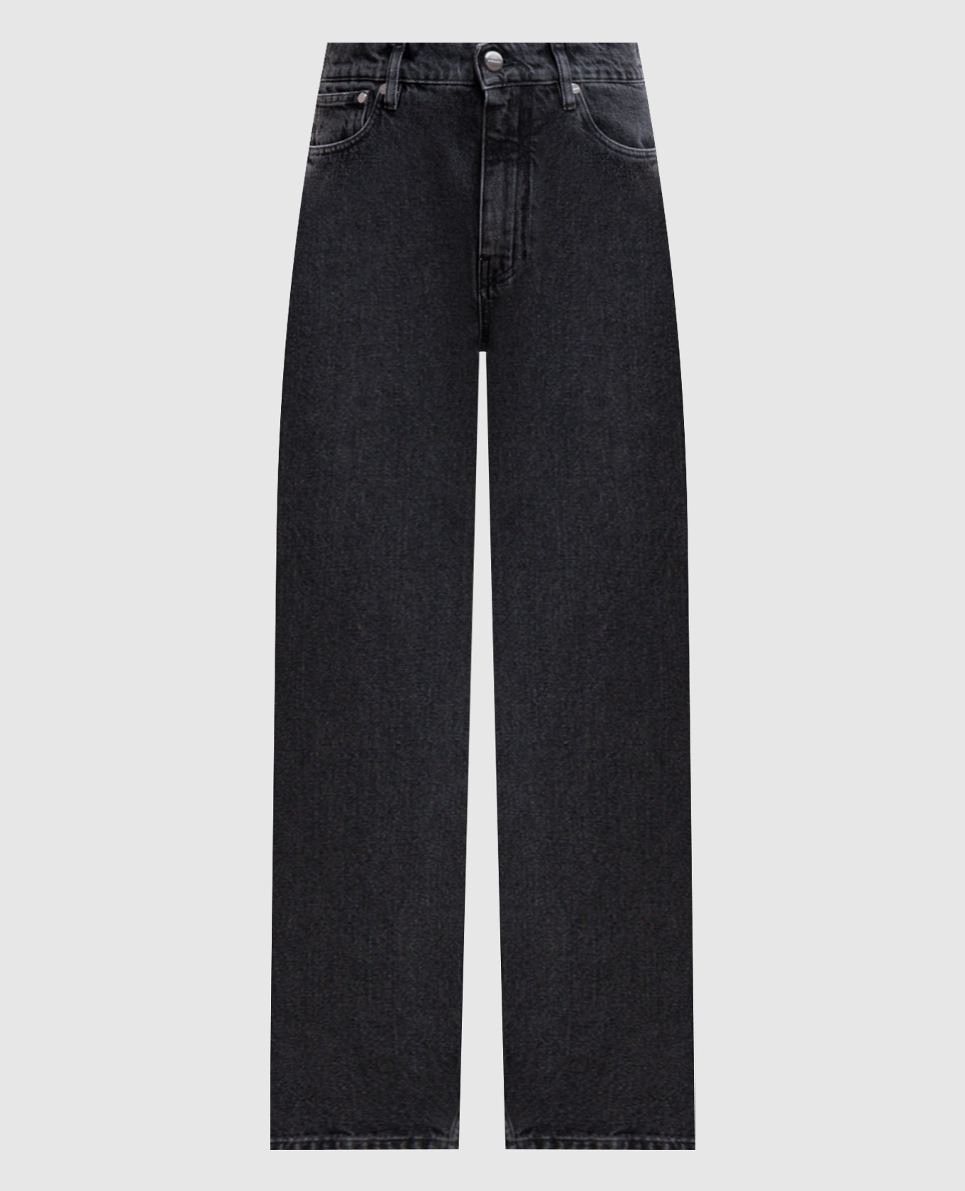Grey jeans with logo patch Jil Sander