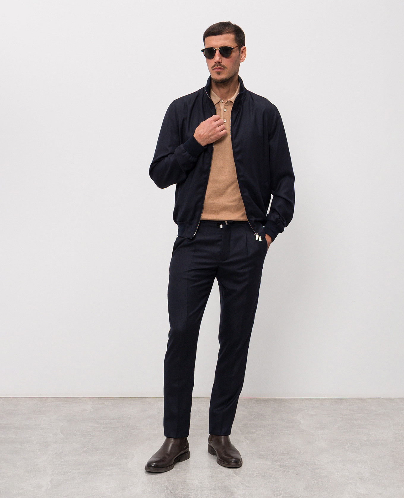 

Blue cashmere pants Enrico Mandelli