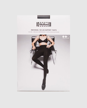 Wolford Black tights INDIVIDUAL 100 den 18975