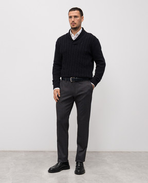Florentino Gray checked pants 225568522710