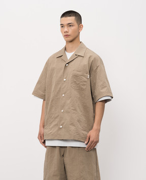 Juun.j Beige shirt with geometric quilting JC6565P55A
