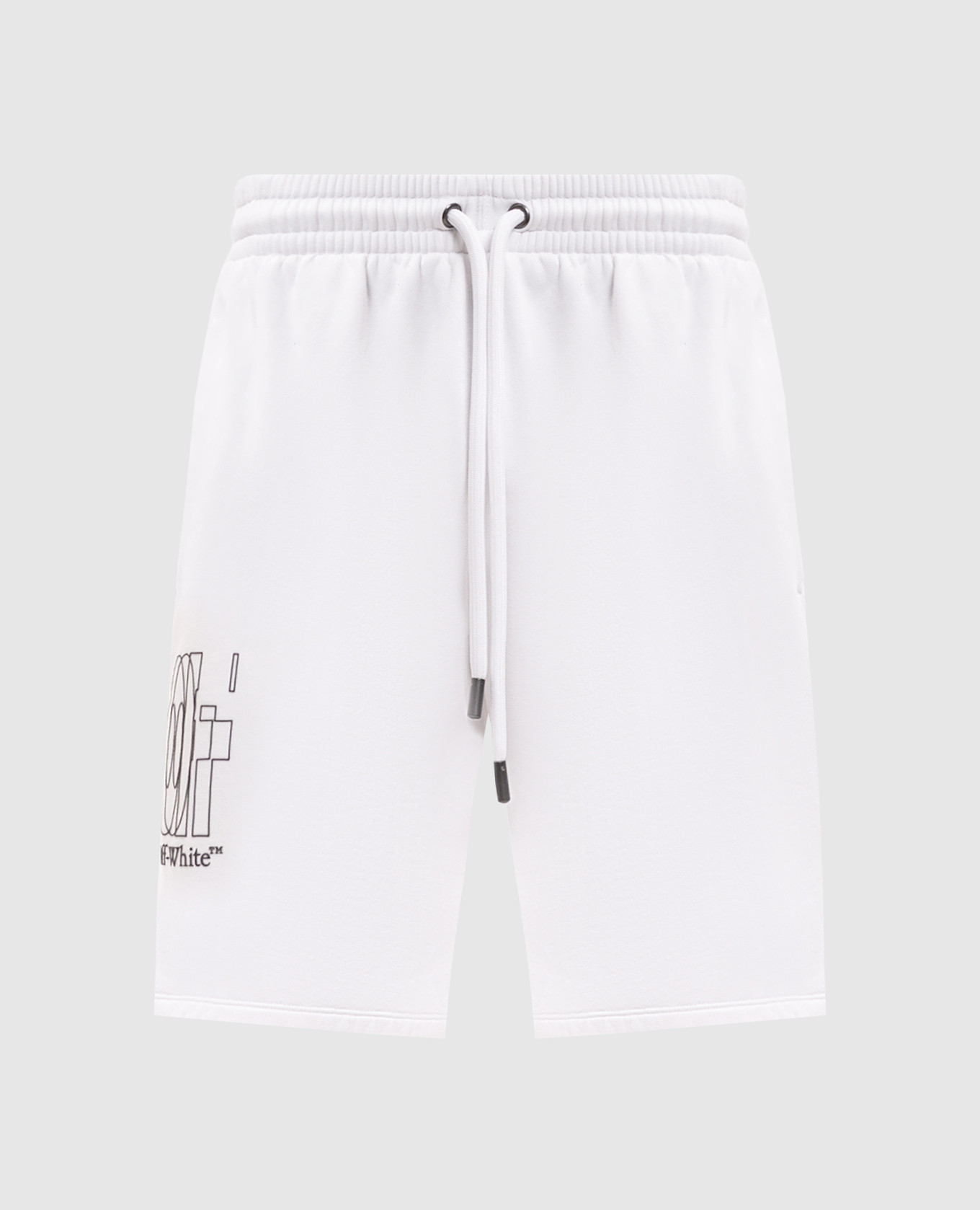 White shorts with Double Arrow print