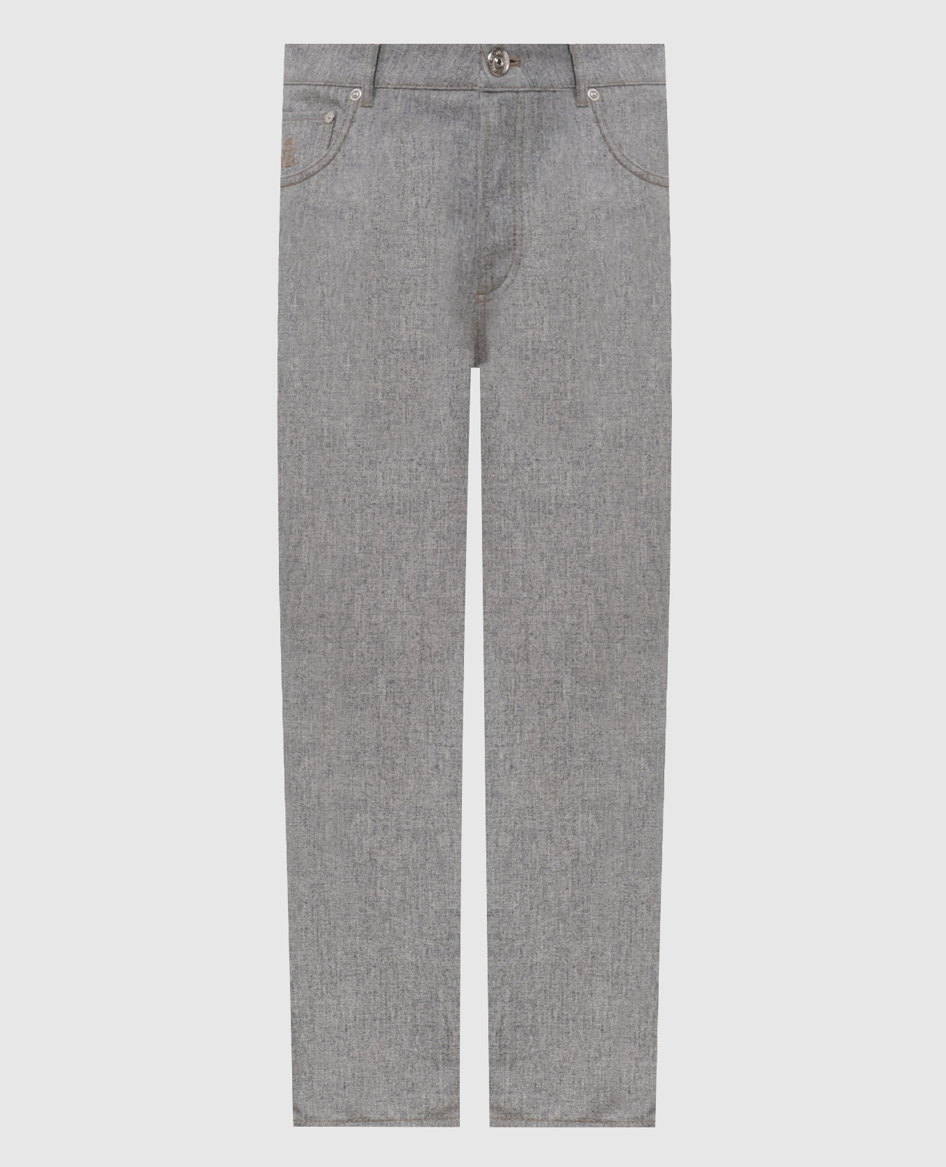 Gray wool pants
