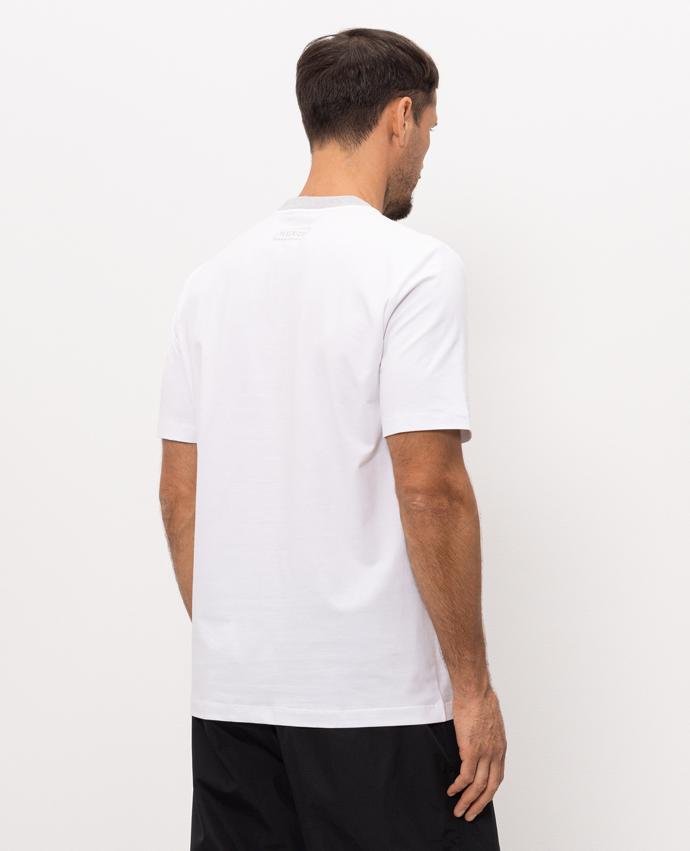 

White T-shirt with logo print Peserico