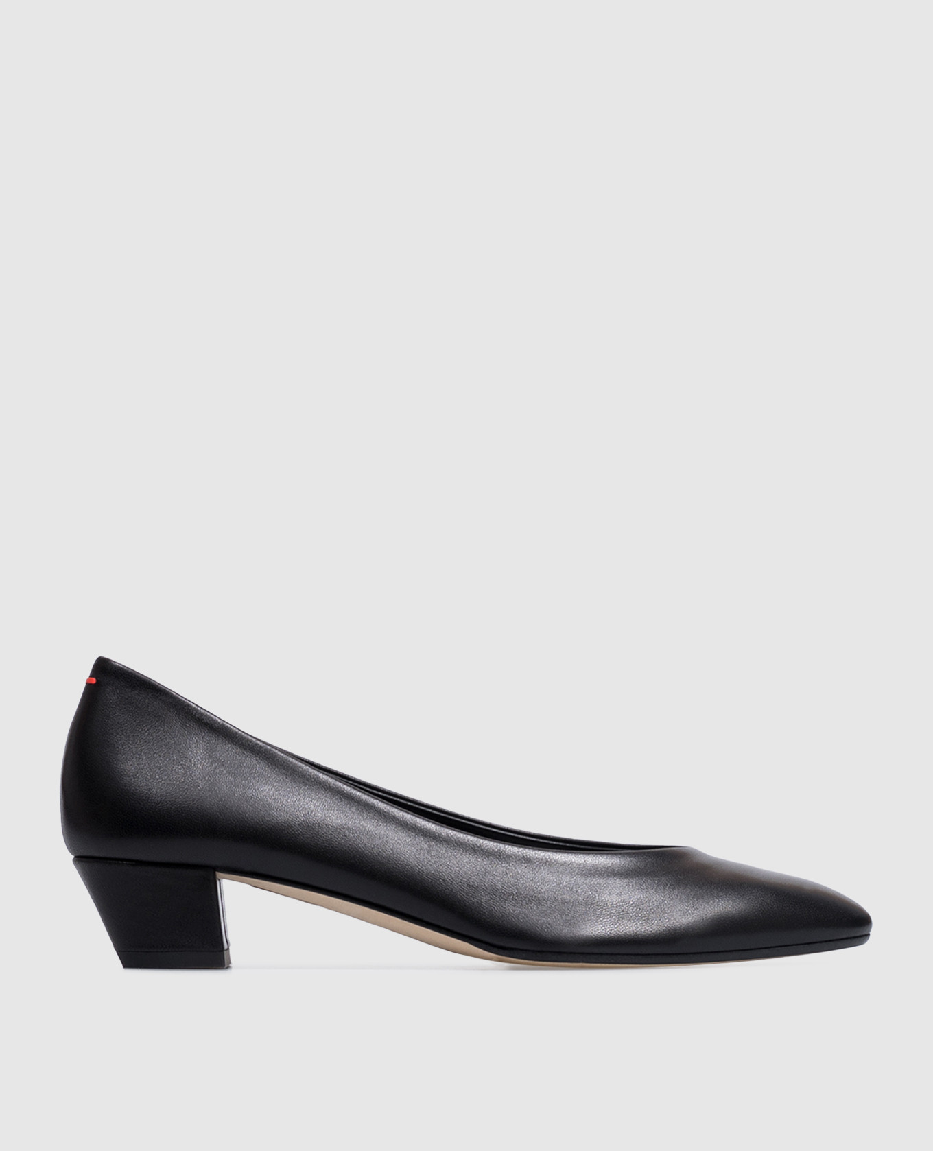 Black leather shoes