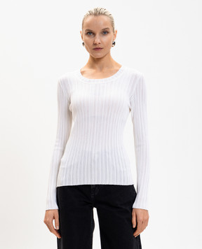 PROENZA SCHOULER Fedda white ribbed wool jumper R2617314KY415