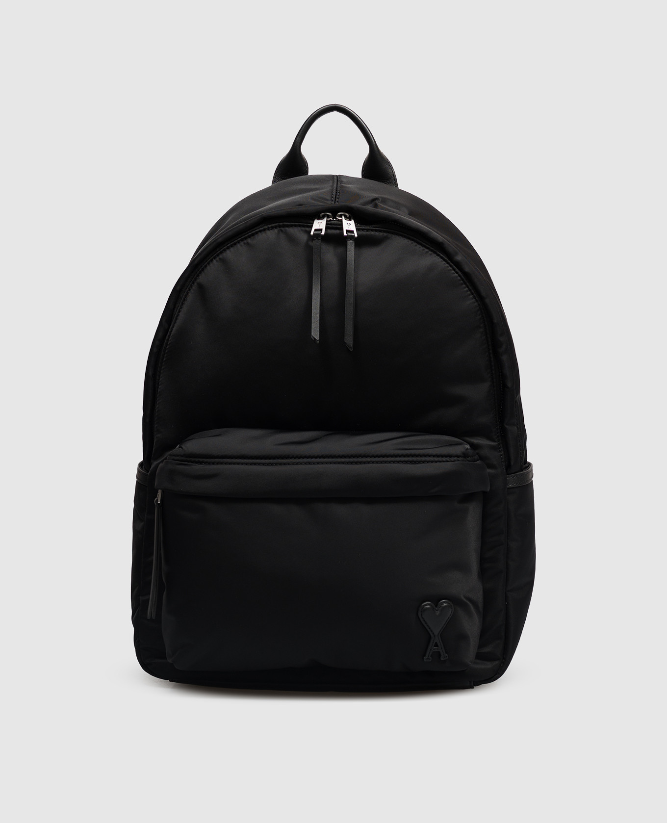 Black backpack Ami Paris