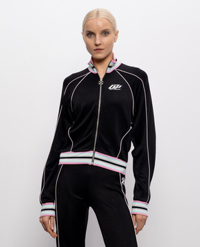 Off-White Black sports jacket with accent cuffs 2BD00BS26JER001