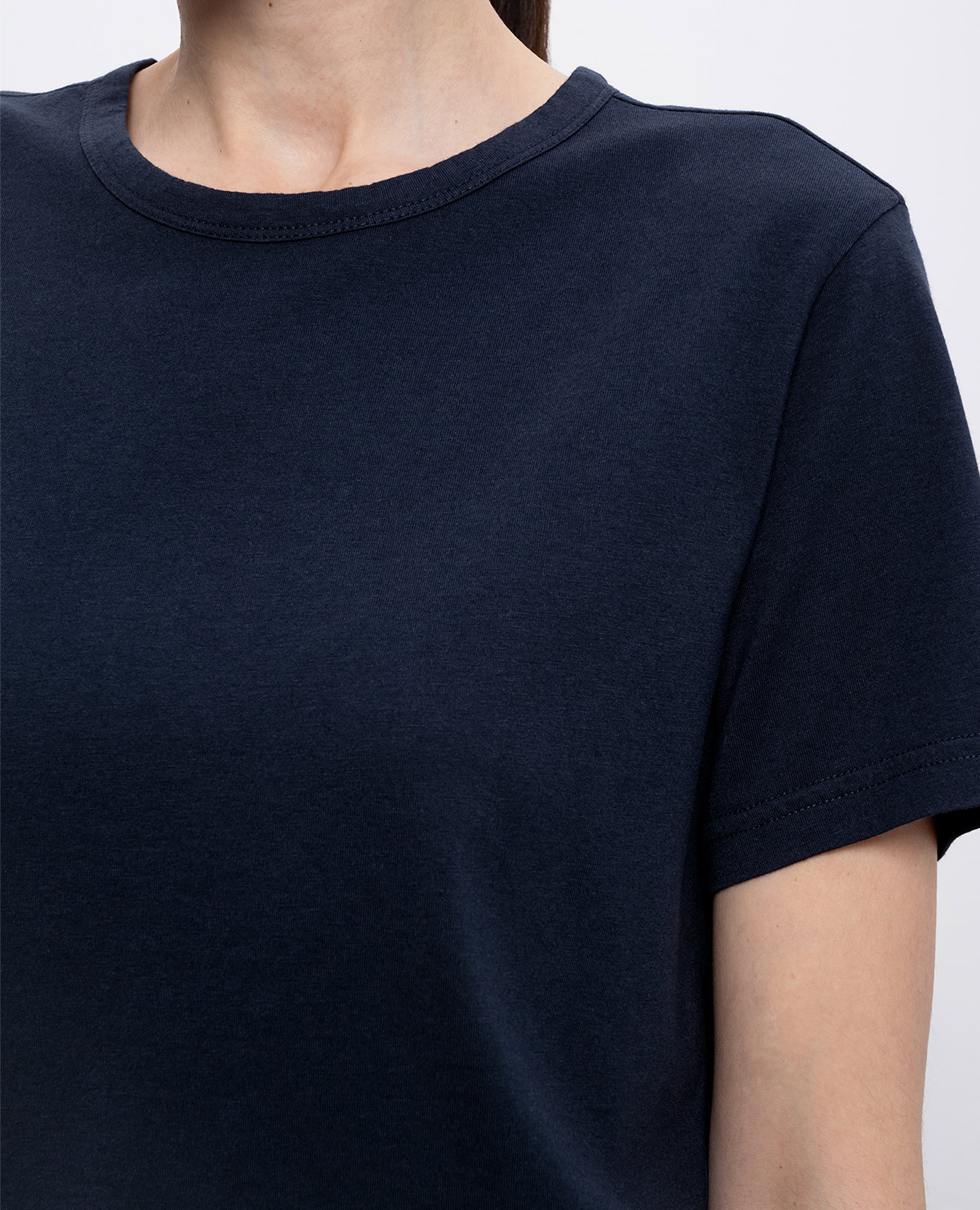 

Blue t-shirt with logo print Woolrich