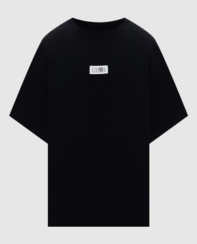 Maison Margiela MM6 Black T-shirt with logo patch SH0GC0032M20170