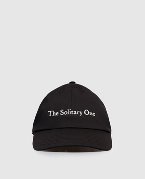 Ann Demeulemeester Black cap with embroidered inscription B0014153FA709