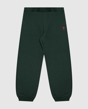 Ami Paris Children's green sweatpants KTR928JE0269