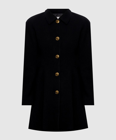 Black wool coat