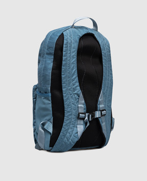 C.P. Company Children's blue backpack with logo patch COX002L3C06