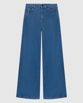Max Mara Weekend WKDVEGA blue jeans with logo patch WKDVEGA