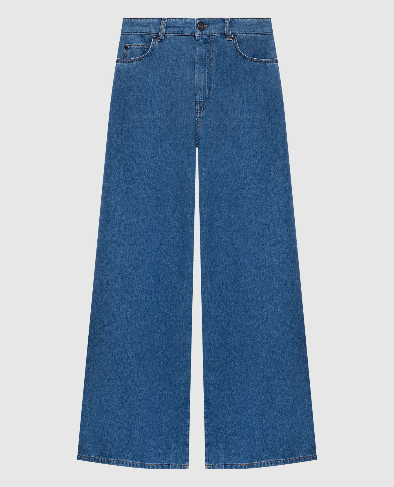 

WKDVEGA blue jeans with logo patch Max Mara Weekend