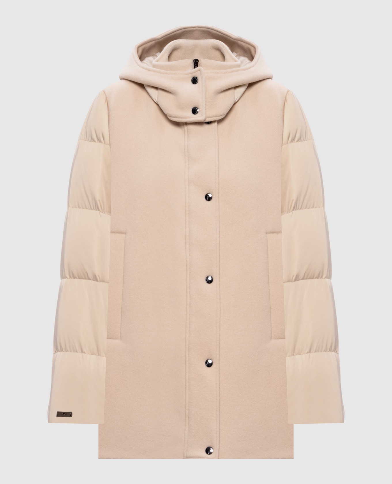

Beige down jacket with wool Peserico