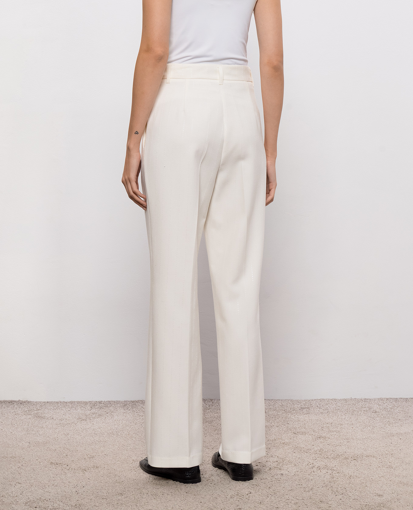 Ivory sequined pants Twinset 4