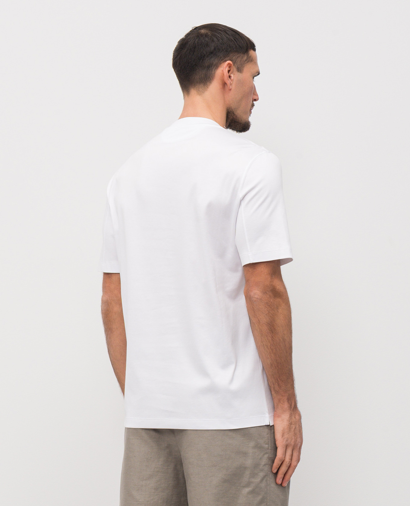 

White T-shirt with print Brunello Cucinelli