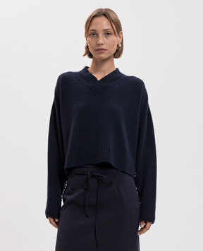 Twinset Blue wool and cashmere pullover 262TT3211