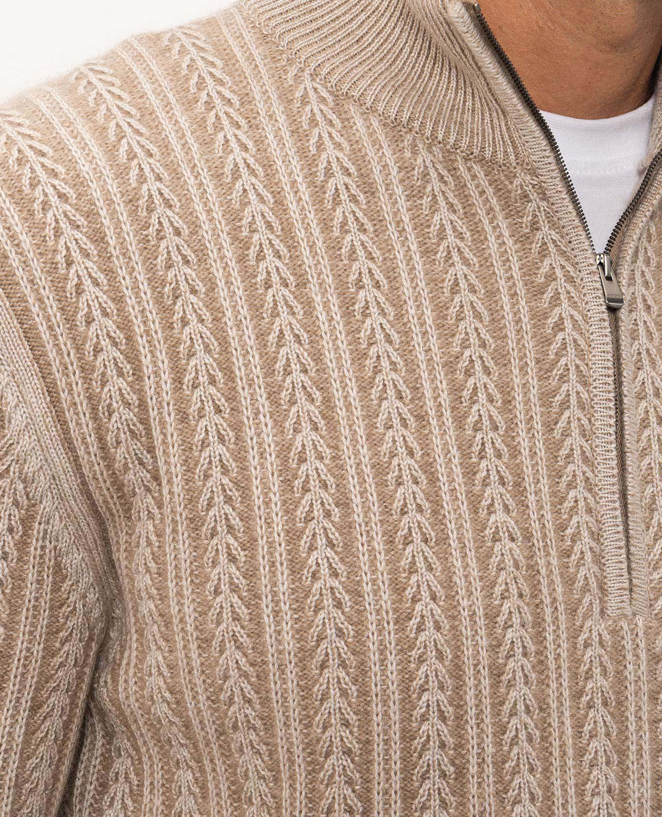 Beige cashmere, wool and silk jumper Agnona 5