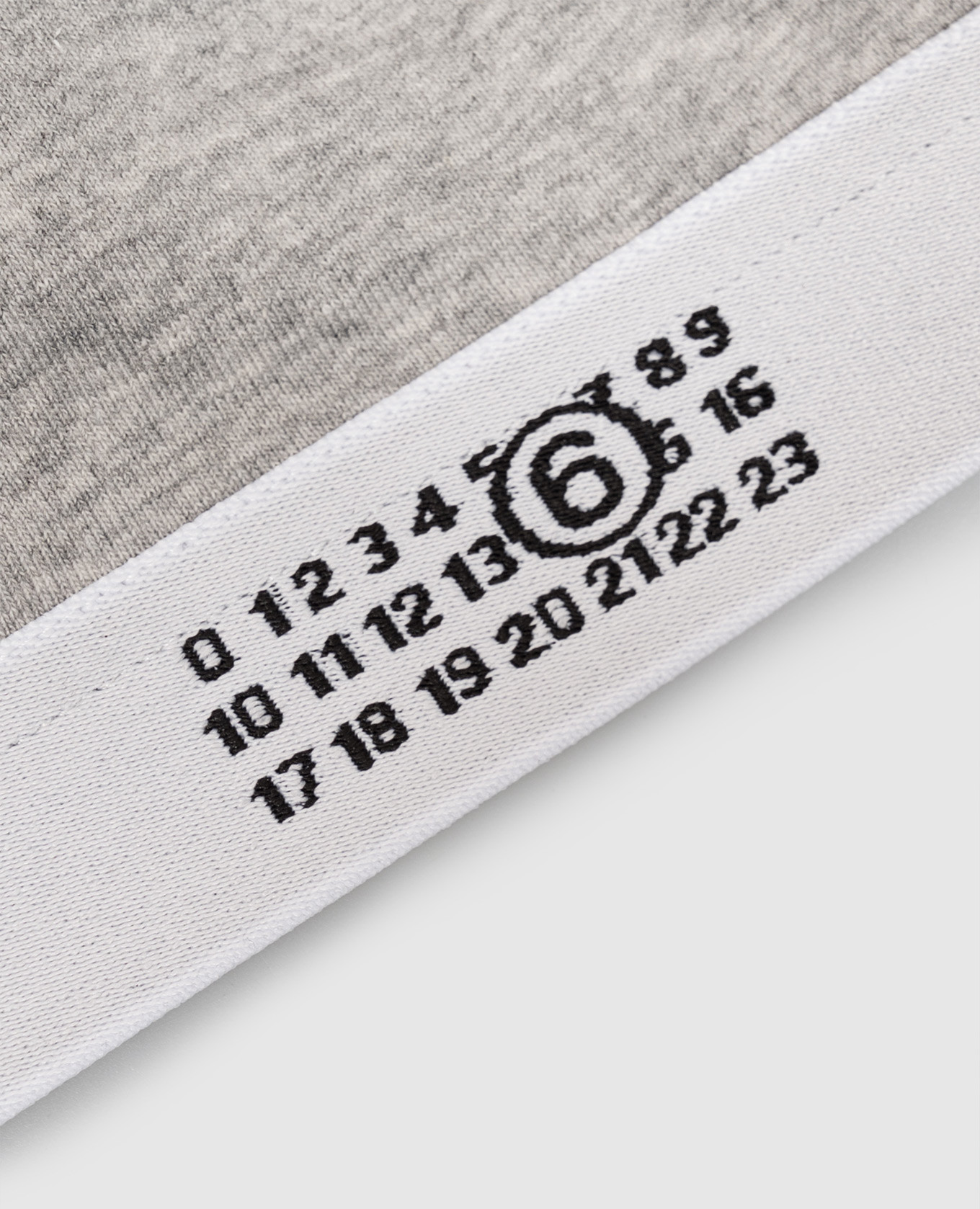 Grey melange top with emblem pattern Maison Margiela MM6 3