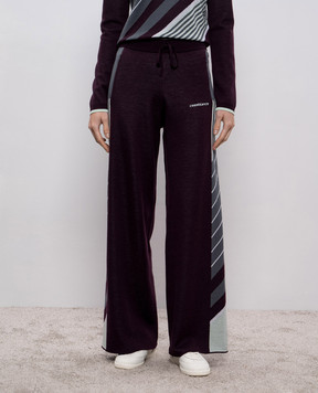 Casablanca Purple merino wool pants WAW25KW108601