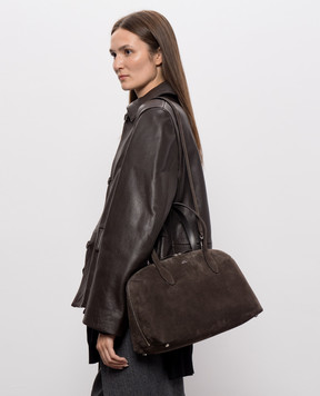 Toteme Brown suede tote bag 254WAL0110LE0004