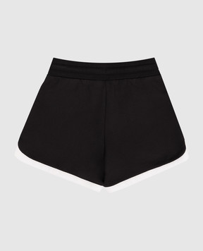 Dolce&Gabbana Children's black shorts with logo L5JQ0NG7PWH26