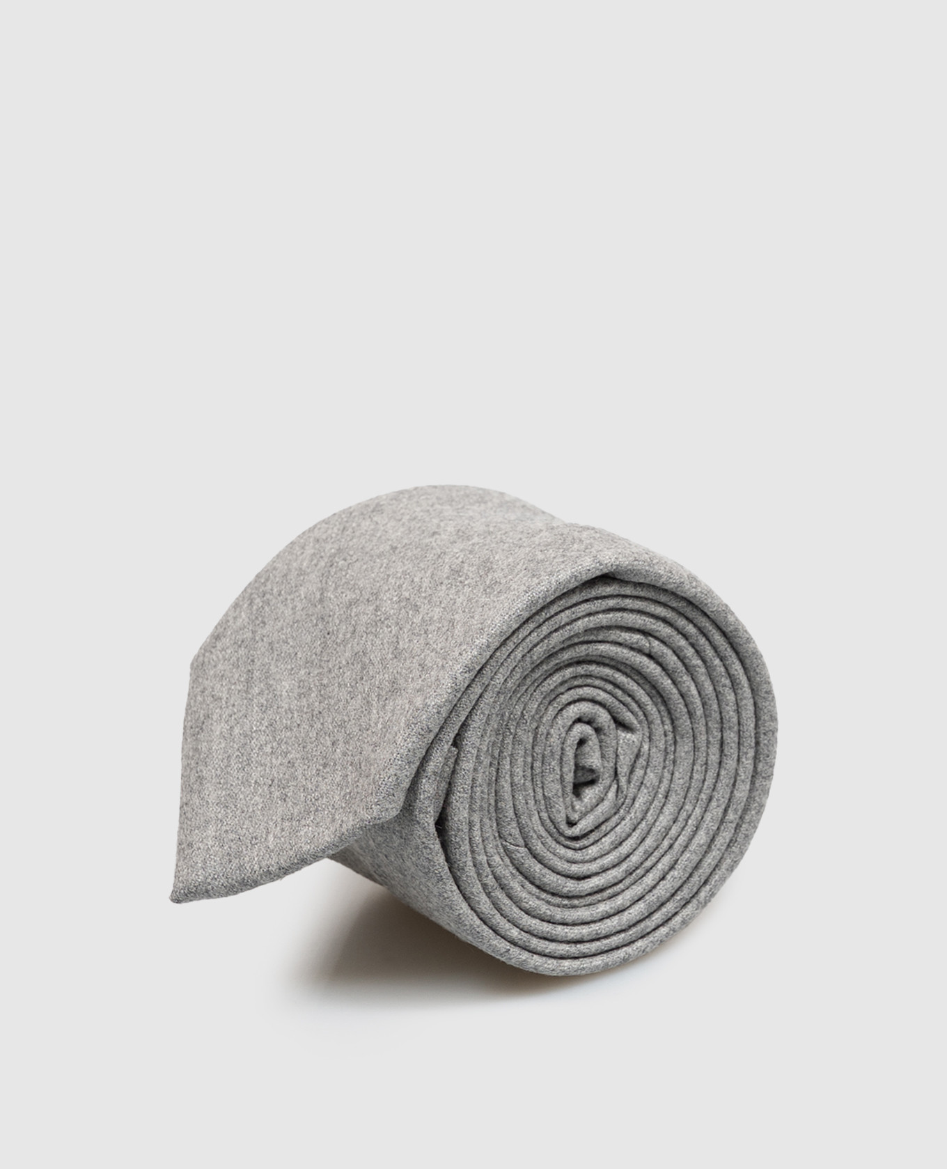 Gray wool tie