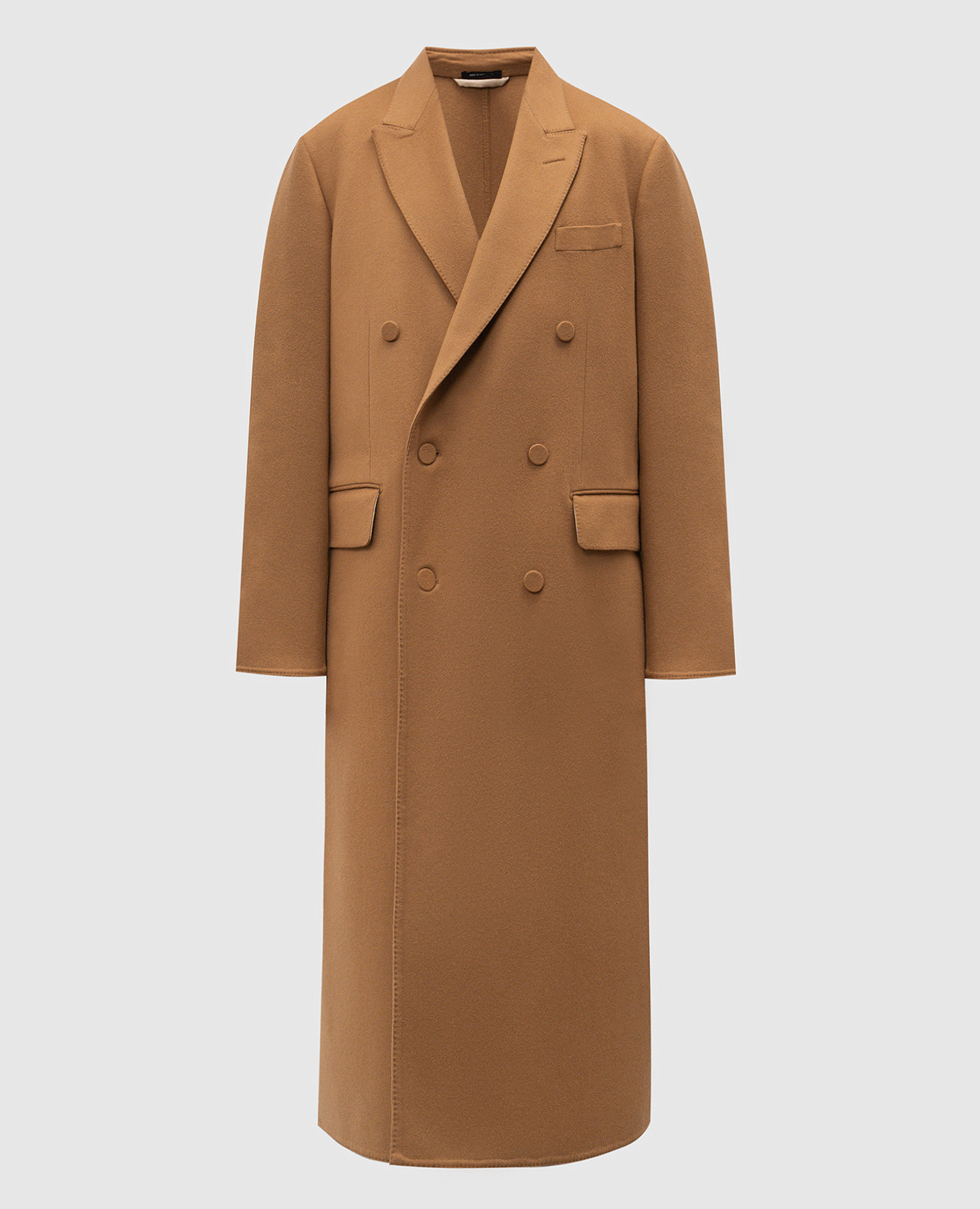 

Brown double-breasted wool and cashmere coat Tom Ford