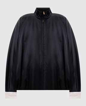 Carven Black jacket with silk 6262K21025