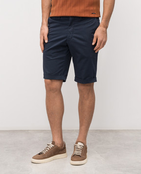 Enrico Mandelli Blue shorts with lapels 0SHORT5653
