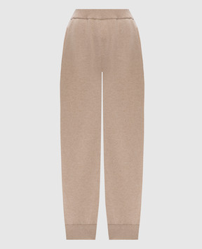 Demiur Beige cashmere joggers CASH424