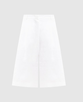 Max Mara CARAVAN white linen Bermuda shorts MSTCARAVAN