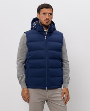 Brunello Cucinelli Blue down vest MV4061605
