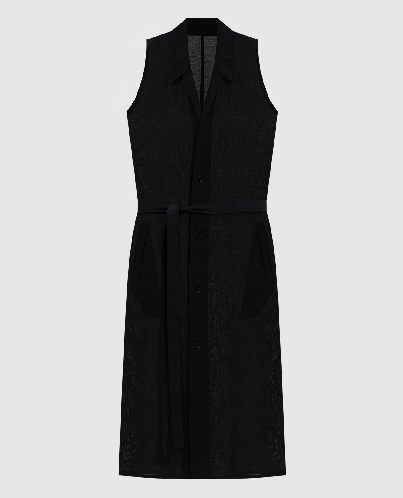 

Black shirt dress Y`S Yamamoto