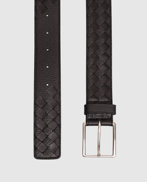 Bottega Veneta Black Intrecciato leather belt 876745V6U01