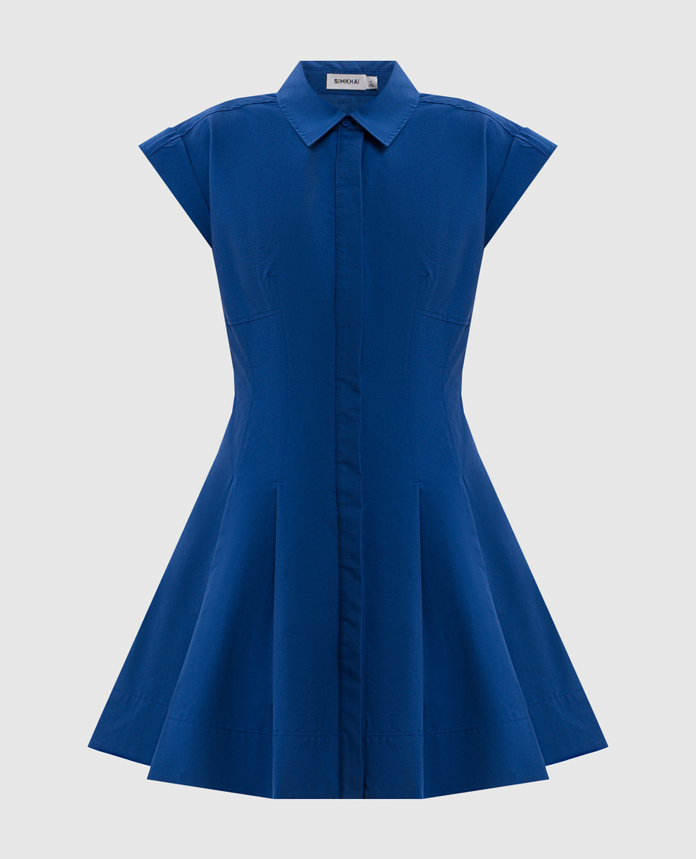 Clemmie blue shirt dress