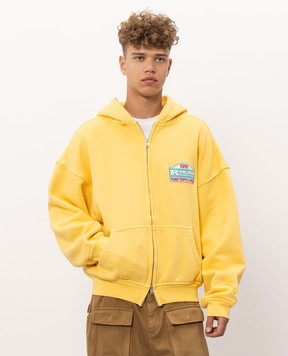 Rhude Tripolis Rally Team yellow insulated sports jacket RHPF26HO18012