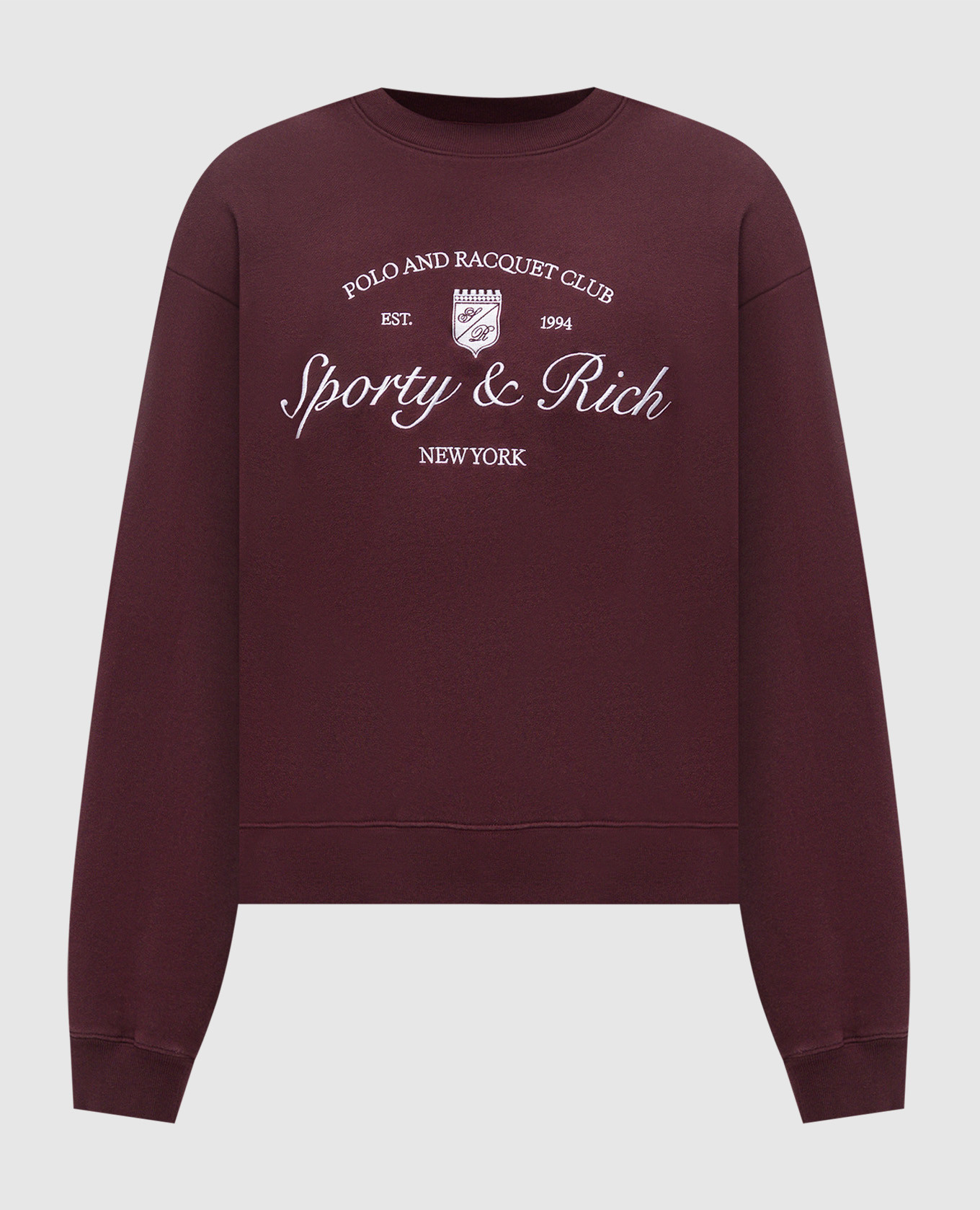 sweatshirt with logo embroidery Sporty & Rich