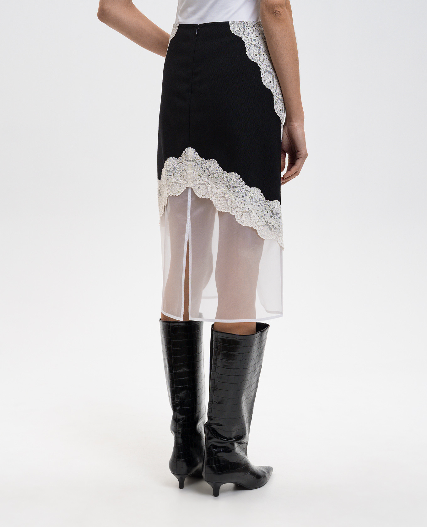 

Black skirt with lace Jil Sander